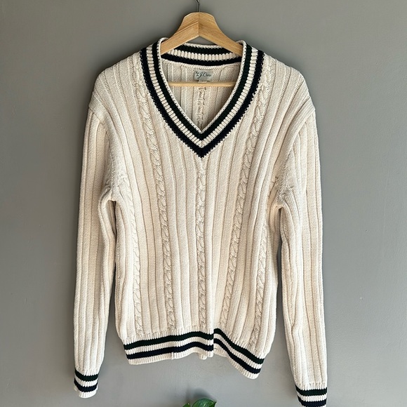 J. Crew Other - J.Crew Cable-Knit V-neck Sweaters for Men size L great condition